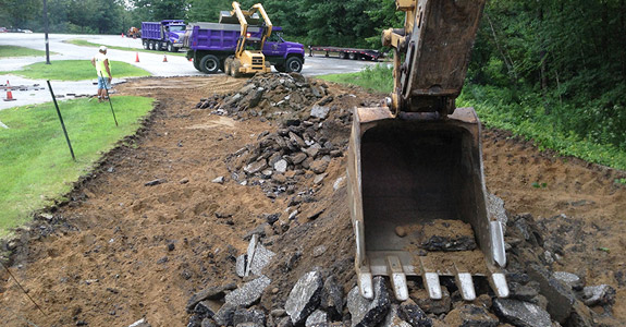 site work and asphalt removal by Sam Cooper